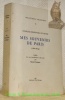 Mes souvenirs de Paris (1810 - 1814). Publiés avec une introduction et des notes par Michel Salamin. Collection Bilbiotheca Vallesiana, 5.. RIVAZ, ...