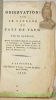 Observations sur le langage du Pays de Vaud.. DEVELEY, (Emmanuel).