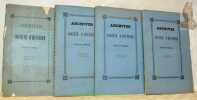 Archives de la Société d’Histoire du Canton de Fribourg. Tome 1, 4 cahiers, complets.. 