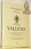 Vallesia. Répertoire / Register, 1946 - 1995. Volumes  / Bände, I - L. Revue annuelle des Archives d’Etat, de la Médiathèque Valais, des Musées ...