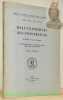 Dall'unanimitas all'universitas, da Alcuino a Giovanni Eriugena, lineamenti ideologici e terminologia politica della cultura del secolo IX. Collana: ...