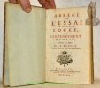 Abregé de l'Essai de Monsieur Locke, sur L'Entendement humain, traduit de l’anglois par J. P. Bosset. Troisième édition plus exacte que les ...