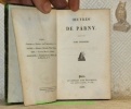 Oeuvres choisies de Parny. Tome premier, tome second, tome troisième et tome quatrième reliés en 2 volumes.. PARNY.