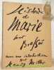 Histoire de Marie. Avec une introduction par Henry Miller.. Brassaï.