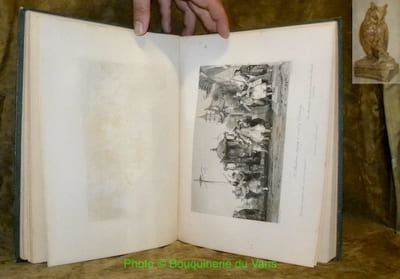 L’Empire chinois, illustré d’après des dessins pris sur les lieux par Thomas Allom, avec les descriptions des moeurs, des coutumes, de l’architecture, de l’industrie &c. du Peuple Chinois, depuis les temps les plus reculés jusqu’à nos jours par Clément Pellé, auteur de “Constantinople ancienne et moderne”. 4 Volumes (complet).