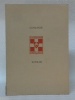 Catalogue de la Bibliothèque de la Société Suisse d’Heraldique. 1930.Katalog der Bibliothek des Schweiz. Heraldischen Gesellschaft 1930.. 