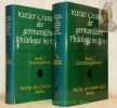 Kurzer Grundriss der germanischen Philologie bis 1500. Band 1: Sprachgeschichte. Band 2: Literaturgeschichte.. SCHMITT, Ludwig Erich.