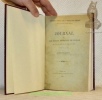Journal de Dom Moreau, Bernardin de Lucelle du 21 avril 1792 au 27 janvier 1793. Publié et annoté par Casimir Folletête.. MOREAU, Dom Marcel (KÖHLER, ...