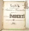 Recueil manuscrit de chansons d’origine suisse. “Romances et Chansonettes appartenent à Mr. Ferdinando Imberti 1864. Livre n° 4”.. (IMBERTI, Ferdinand ...