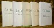 C.F. Ramuz 1, 2, 3, 5 et 6. (5 volumes - manque le volume 4). Collection La Revue des Lettres Modernes. 1. Etudes ramuziennes. 2. Autres évlairages... ...