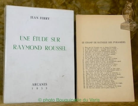 Une étude sur Raymond Roussel. Précédé de Fronton Virage par André Breton. Dessins de A. P. Sault.. Ferry, Jean.