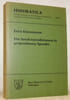 Die Satzkonjunktionen in gesprochener Sprache. Idiomatica Band 2.. Eisenmann, Fritz.