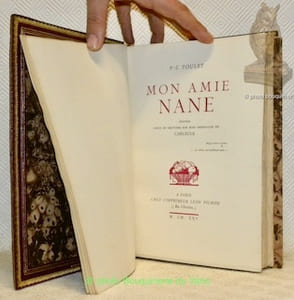 Mon amie Nane. Edition ornée de gravures sur bois originales par Carlège. (Tirage de Tête avec SUITE sur Chine - Reliure d’Art signée BAUD-BOVY - Edition Léon Pichon - Exemplaire d’exception).