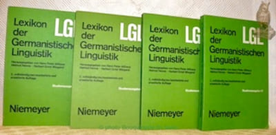 LGL, Lexicon der Germanistischen Linguistik, 2., vollständig neu bearbeitete und erweiterte Auflage. Studienausgabe I, II, III und IV.