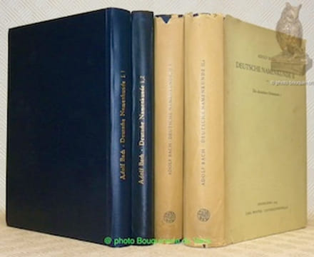 Deutsche Namenkunde. Band I, 1 und 2 (mit 8 Skizzen, 2. stark erweiterte Auflage): Die Deutschen Personennamen. Band II, 1 (mit 3 Kartenskizzen) und 2 ...