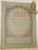 Pages d’Art. Art ancien & moderne, Littérature, Musique. Septembre 1920. Revue Mensuelle Suisse Illustrée. Sommaire du numéro de Septembre 1920: ...