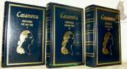 Histoire de ma vie suivie de textes inédit. Edition présentée et établie par Francis Lacassin. Collection Bouquins. 3 Volumes complets.. Casanova de ...