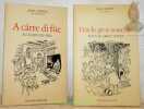 A cârre di füe. Au coins du feu. Dos le gros nouchie. Sous le gros noyer. Dessins d’Ernest Guélat. 2 Volumes.. Christe, Jean. - Le Vadais.