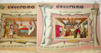 Décorama. Un tableau sans palette. Une révolution dans l’art du découpage, du tableau, du relief. Le Petit Poucet. Le petit Chaperon Rouge.