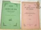 Société du Chemin de Fer du Canton de Fribourg, soit Centre-Ouest-Suisse. Décret du 27 Novembre 8155. Cahier des charges. Statuts.Conflit des Chemins ...