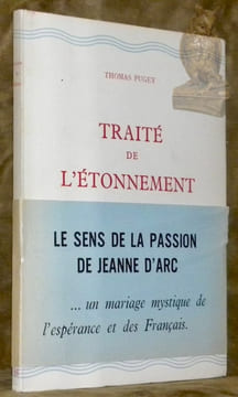 Traité de l'étonnement. Collection des Cahiers du Rhône, série blanche, n.° 15.. PUGEY, Thomas.