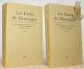 Les Essais de Montaigne. Edition conforme au texte de l’exemplaire de Brodeaux. Rééditée sous la direction et avec préface de V.-L. Saulnier. Tome ...