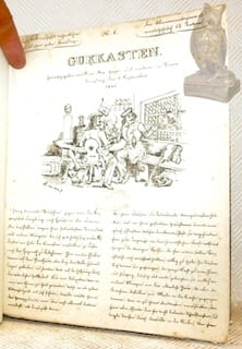 Gukkasten 41 Nummer. 1840. Nr. 1 bis 12, 16 und 17. 11 Tafeln, 4 Tafel, 1 koloriert Tafel.1841-1842. Nr. 8 bis 30, 35 - 37 - 45 - 48 - 52. 1847, Nr. ...
