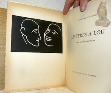 Lettres à Lou. Introduction d’André Rouveyre avec en frontispice un linoleum original d’Henri Matisse.