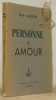 Personne et amour.. LACROIX, Jean.