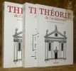 Théorie de l'architecture de la Renaissance à nos jours. 117 Traités présentés dans 89 études. Volume 1 et volume 2. Préface de Bernd Evers et ...