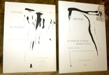 La madâ’a. La main de la pierre dessine le lieu (tablette de Pétra).Poème traduit de l’arabe par Anne Wade Minkowski. Dessins de Garanjoud.