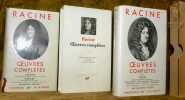 Oeuvres complètes. 2 Volumes. I. Présentation notes et commentaires par Maymond Picard. Théâtre: texte établi par Edmond Pilon, René Groos et Raymond ...