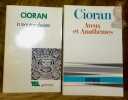 2 titres. 1. La tentation d’exister. Collection Tel. 2. Aveux et Anathèmes. Collection Arcades.. CIORAN.