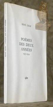 Poèmes des deux années, 1953 -1954.. CHAR, René.