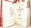 Vie des Martyrs. Illustrée d’eaux-fortes & de gravures sur bois de Paul Baudier.. Duhamel, Georges.