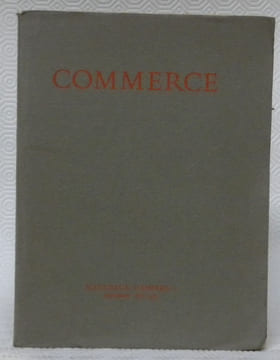 Commerce. Nouveaux cahiers. Printemps été 1963. A. Delmans – J. Paulhan – L. Massignon – P. Leyris – J. Clare – G. Perros – A.P. de Mandiargue – H. ...