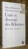 Unité et diversité des Réformes. Du XVIe siècle à nos jours.. BUTTICAZ, Simon. - GROSSE, Christian.