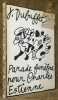 Parade funèbre pour Charles Estienne.. DUBUFFET, J.