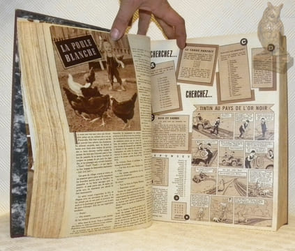 L’Echo Illustré. 21e Année, 1950. Numéros 1 à 52. (Complet). (Tintin au Pays de l’or noir, première version).. Collectif.