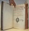 Les loix civiles dans leur ordre naturel, le droit public, et legum delectus. Nouvelle edition. Revuë, corrigée & augmentée du Troisième & Qautrième ...