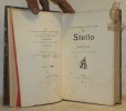 Stello. Avec une introduction de Jules Case.. VIGNY, Alfred de.
