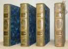 Les Essais de Montaigne. Illustrés par Da ros. Tome premier. Tome deuxième. Tome troisième. Tome quatrième. (4 Volumes).. MONTAIGNE.