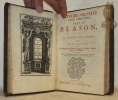 Methode pour apprendre l’art du blason, ou la science des nobles par dialogues. Avec un discours sur les Devises, Supports, Cimiers, Lambrequins & ...