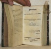 Manuel des mères, traduit de l’allemand. Relié avec : Pestalozzi, seine zeit, seine Schicksale und sein Wirken. Eine Schrift für Freunde der ...