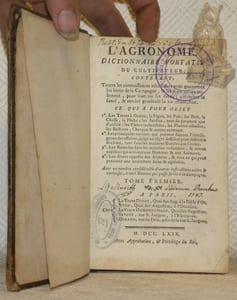 L’Agronome, ou Dictionnaire portatif du Cultivateur, contenant toutes les connoissances nécessaires pour gouverner les Biens de la Campagne, & les faire valoir utilement, pour soutenir ses droits; conserver sa santé, & rendre gracieuse la vie champêtre. Tome premier et tome second (1762) dernière édition, revue, corrigée et augmentée. (2 Volumes - complet).