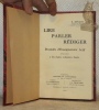 Lire, parler, rédiger. Procédés d’enseignement actif applicables à des classes à plusieurs degrés.. DEVAUD, E.