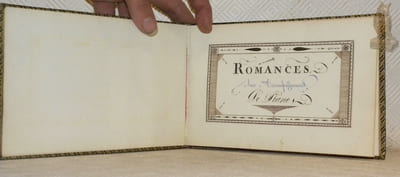 Romances avec accompagnement de piano.