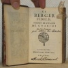 Le Berger Fidele. Traduit de l’talien de Guarini en vers françois.. GUARINI, (Giovanni Battista).