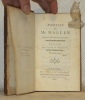 Poesies de Mr. Haller. Traduites de l’allemand. Edition retouchée et augmentée. Seconde partie ou Traductions, qui peuvent servir de Suite aux Poésies ...