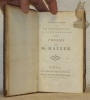 Poesies de Mr. Haller. Traduites de l’allemand. Edition retouchée et augmentée. Seconde partie ou Traductions, qui peuvent servir de Suite aux Poésies ...